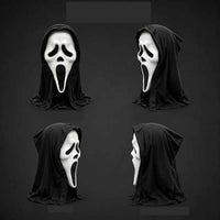 Masque Ghostface Scream — capuche intégrée, adulte