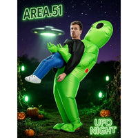 Costume gonflable alien à chevaucher — adulte