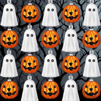 Guirlande à suspendre citrouilles et fantômes Halloween
