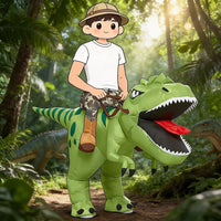 Inflatable Riding T-Rex Costume — Adult & Child