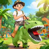 Inflatable Riding T-Rex Costume — Adult & Child