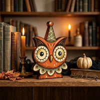 Figurine en bois Halloween - chat, citrouille ou squelette