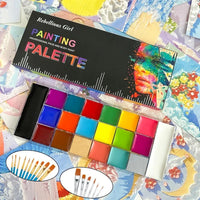 Halloween Face Paint Palette — 20 Colours, Kids & Adults