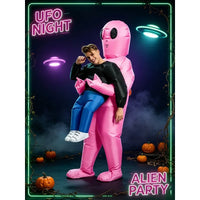 Costume gonflable alien à chevaucher — adulte